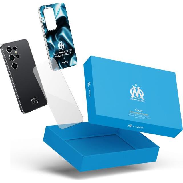 Neow Safe Plus, Pack OM (Smartphone pour adolescent - 6.6" - 128 Go, 4 Go RAM) Noir (128 GB, Noir, 6.60"), Smartphone, Nero