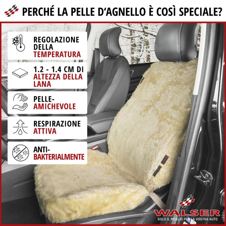 Produktbild CarComfort Auto-Sitzbezug Lammfell Trish, Lammfellbezug-Auto, Autositzfell, Fell-Sitzbezug