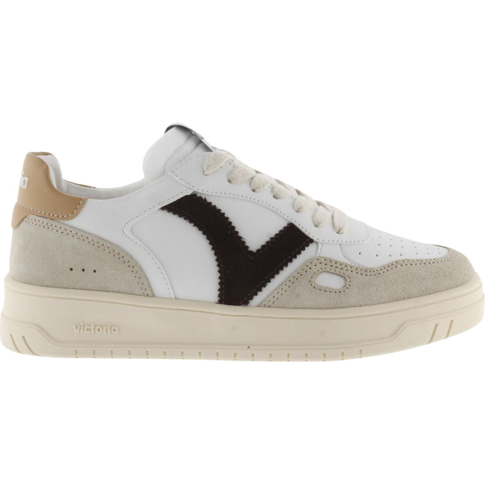 Victoria, Herren, Sneaker, Sneaker in Leder- und Wildledereffekt Seoul, Braun, (42)