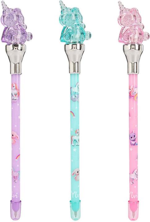 Produktbild Depesche Ylvi Kugelschreiber mit Einhorn Topper und LED Licht (1x)