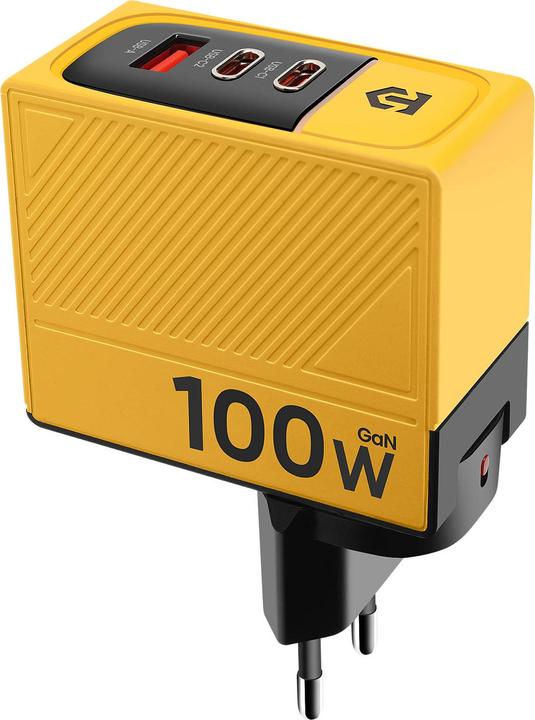 Actual product image Tactical Nett Warrior GaN Power Supply Charger 100W - Yellow (100 W)