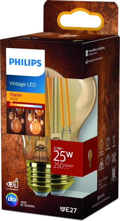 Produktbild Philips Amber (E27, 3.10 W, 250 lm, 1 x, F)