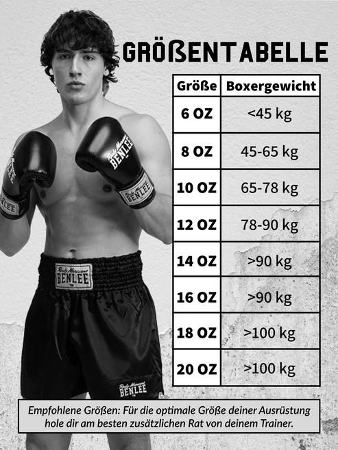 Image du produit Benlee Gants de boxe Fighter cuir noir (10 OZ, 10)