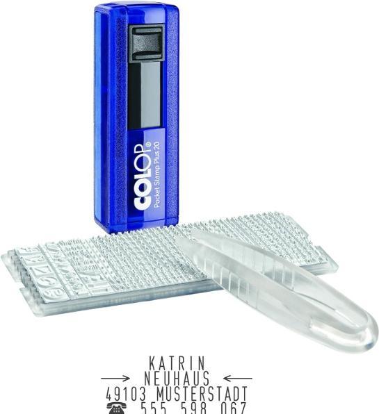 Immagine prodotto Colop Stamp Pocket Stamp Plus 20 Set 3 pezzi, Nero