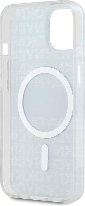 Actual product image DKNY PC/TPU Repeat Pattern Tonal Stripe Magsafe Case for iPhone 13 Black (Apple iPhone 13)
