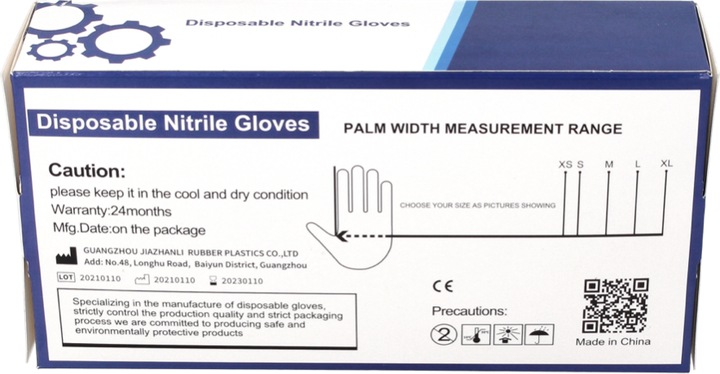 Produktbild Tool Brothers Nitril Einweg Handschuhe Schwarz / Black 100 Stück Grösse S / Small - nicht Steril (S)