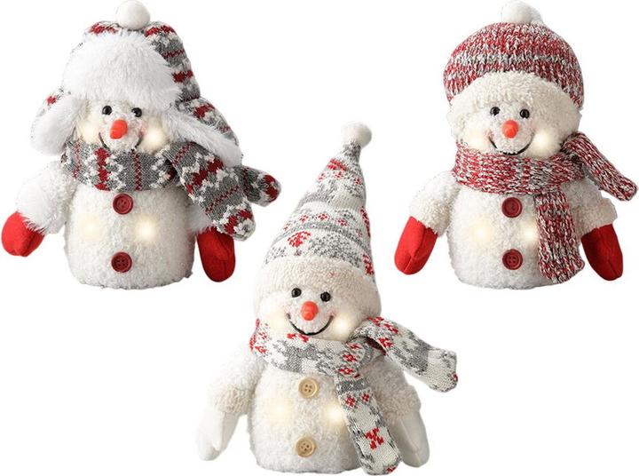 Lumineo LED Schneemann Weihnachtsschmuck 11 x 8 x 18 cm
