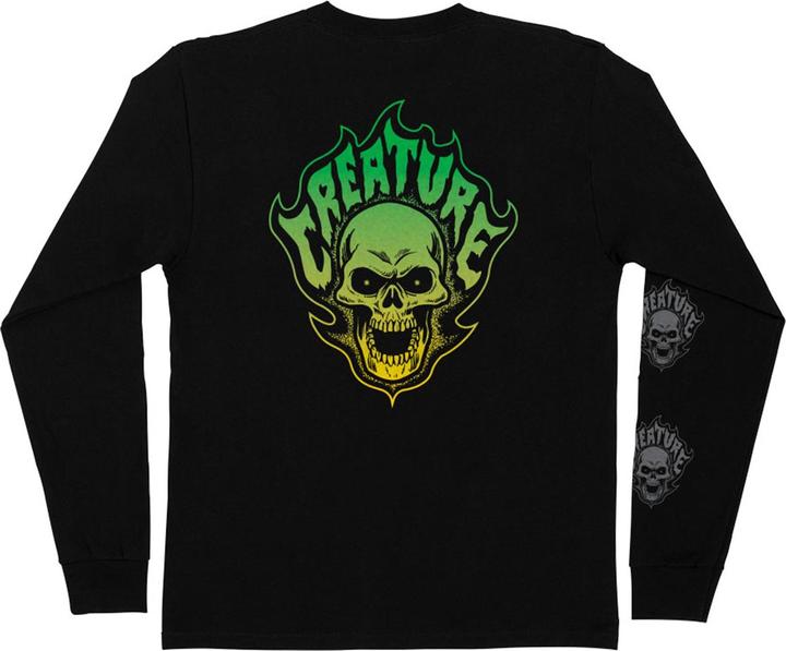 Produktbild Creature Bonehead Flame L/S Heavyweight T-Shirt (M)