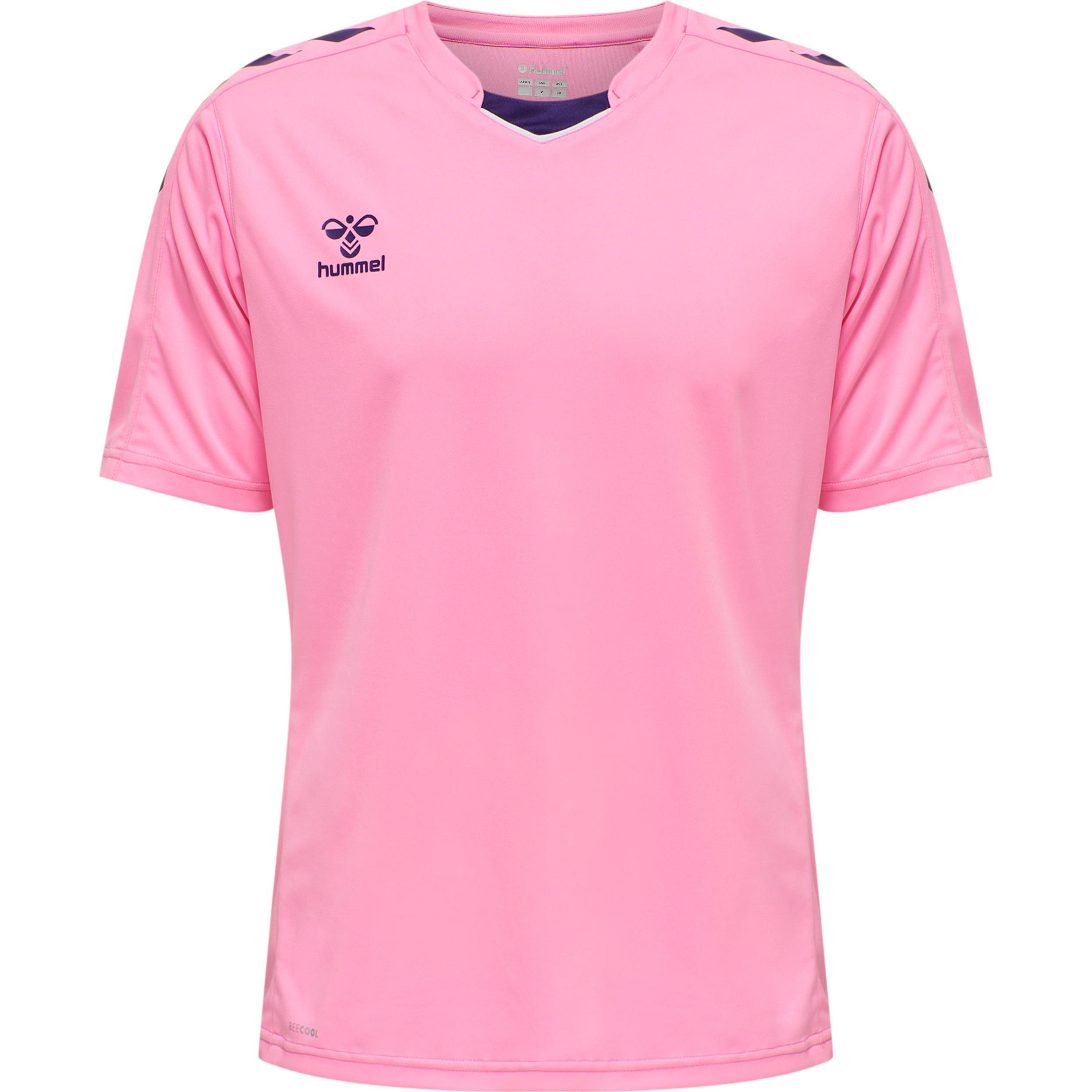 hummel, Herren, Sportshirt, Core Xk Poly Jersey S/S (S), Rosa, S