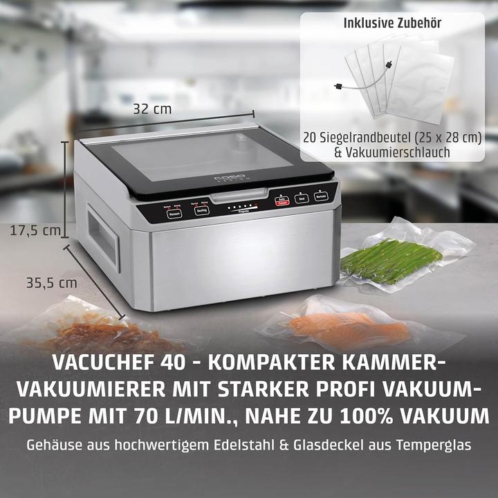 Immagine prodotto Caso Aspirapolvere a camera VacuChef 40