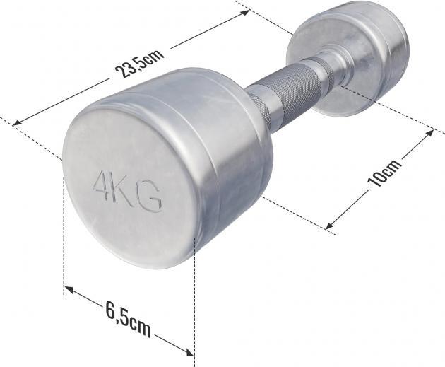 Produktbild Gorilla Sports Chrom Kurzhanteln (2 x 4 kg)