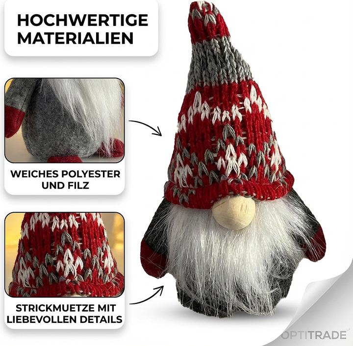 Produktbild Champ Dekofigur Wichtel mit Strickmütze