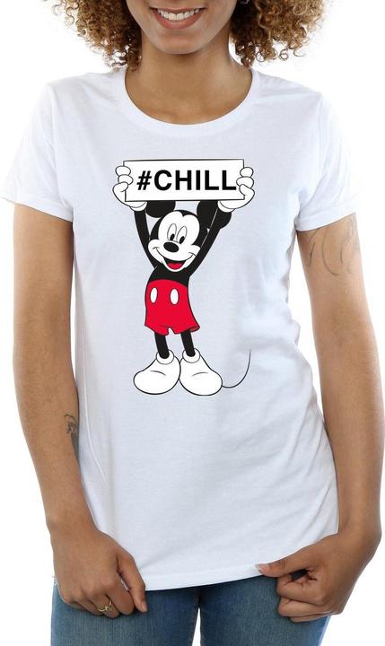 Actual product image Disney Womens/Ladies Mickey Mouse Chill Cotton T-Shirt (XXL)