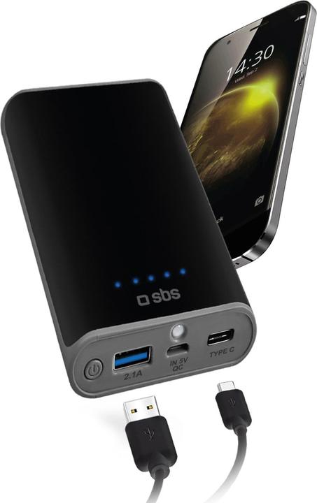 Actual product image SBS Power Bank 10.400 mAh Type C