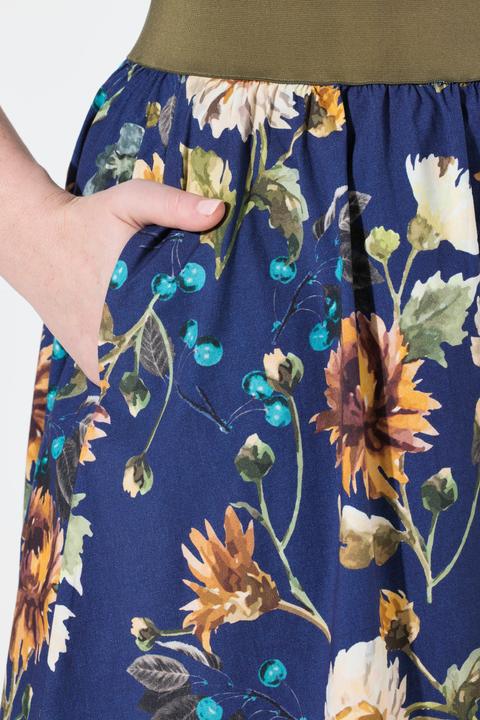 Immagine prodotto Ulla Popken Gonna in tradizionale stile Tracht con taglio svasato, cintura elastica, laccetti e pizzo (48)