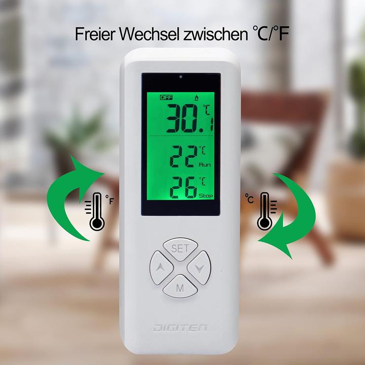 Actual product image Senstree Digital plug-in thermostat