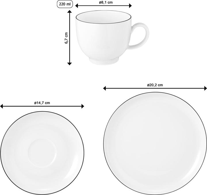 Image du produit Seltmann Black Line (18 pièce(s))