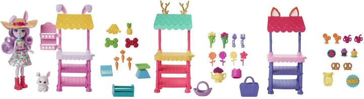 Produktbild Enchantimals City Tails Bauernmarkt Spielset mit Hasenmädchen Becker Bunny und über 35 Zubehörteilen und Accessoi