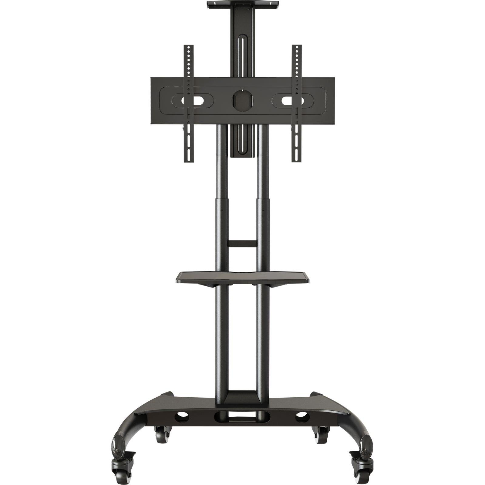 NB Ergosolid standaard met wielen verstelbaar voor LCDLEDPlasmaTV tot 455 kg zwart (45.50 kg, 32" - 65"), Piedistallo TV, Nero