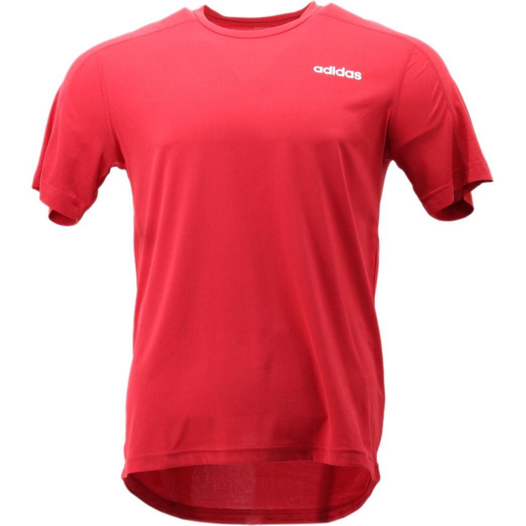 adidas, Sportshirt, Training GYM Running Fitness D2M Design 2 Move T-Shirt (L), Rot, L