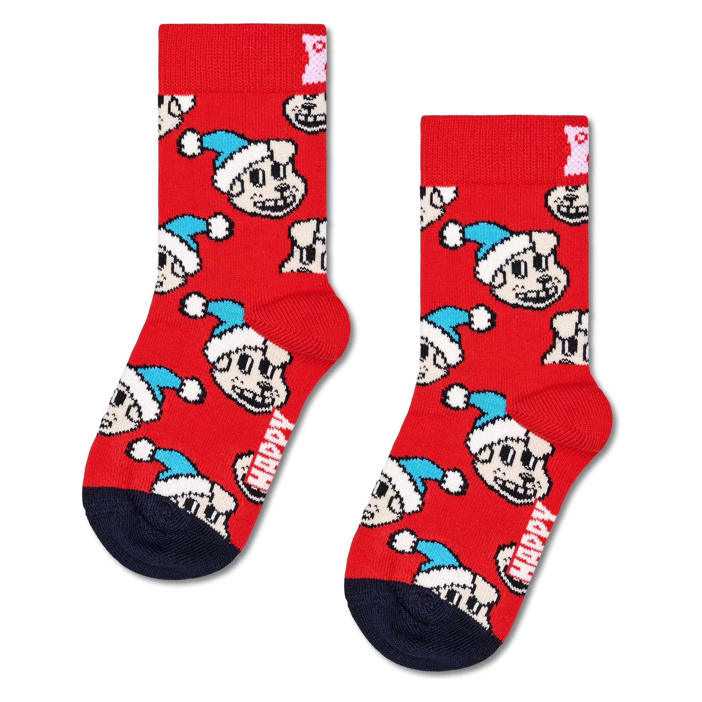 Happy Socks Calzini Doggo – Unisex In Cotone Biologico Con Fantasia Cane