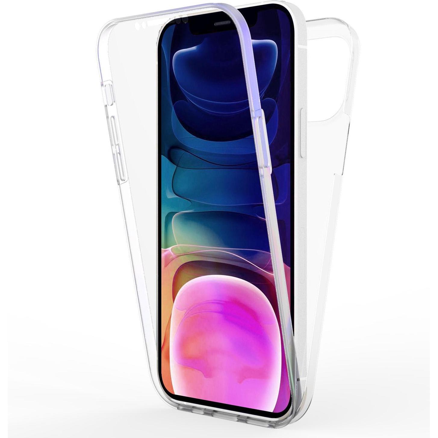Nalia 360 Grad Handyhülle (Apple iPhone 13 Pro Max), Smartphone Hülle, Transparent