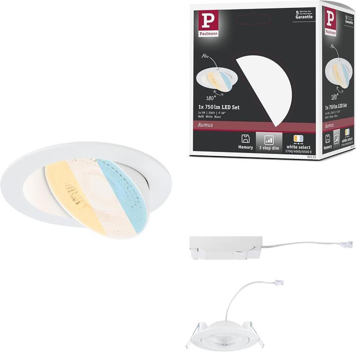 Produktbild Paulmann Einbauleuchte Aumus 3er Set (750 lm)