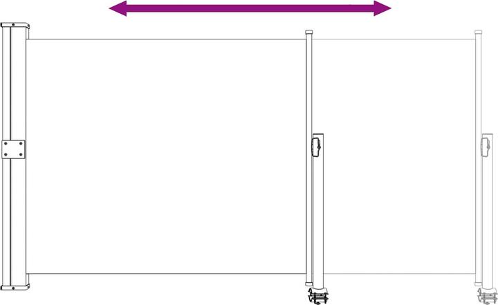Produktbild vidaXL Terrassenbarriere (3 m)