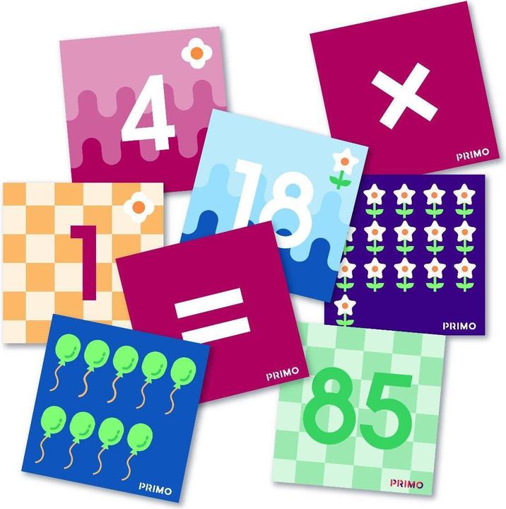 Actual product image Primotoys Cubetto MINT Coding Ziffern Karten 123 für Transparente Matte ab 3 Jahren (Geeignet für Montessori) (3 years)