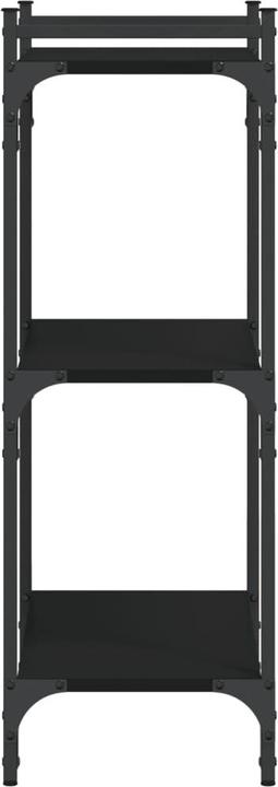 Actual product image VidaXL Bookcase 4 shelves black 40x30x120 cm (40 x 30 x 120 cm)