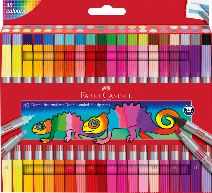 Actual product image Faber-Castell Double fibre painter (Multicoloured, 40 x)