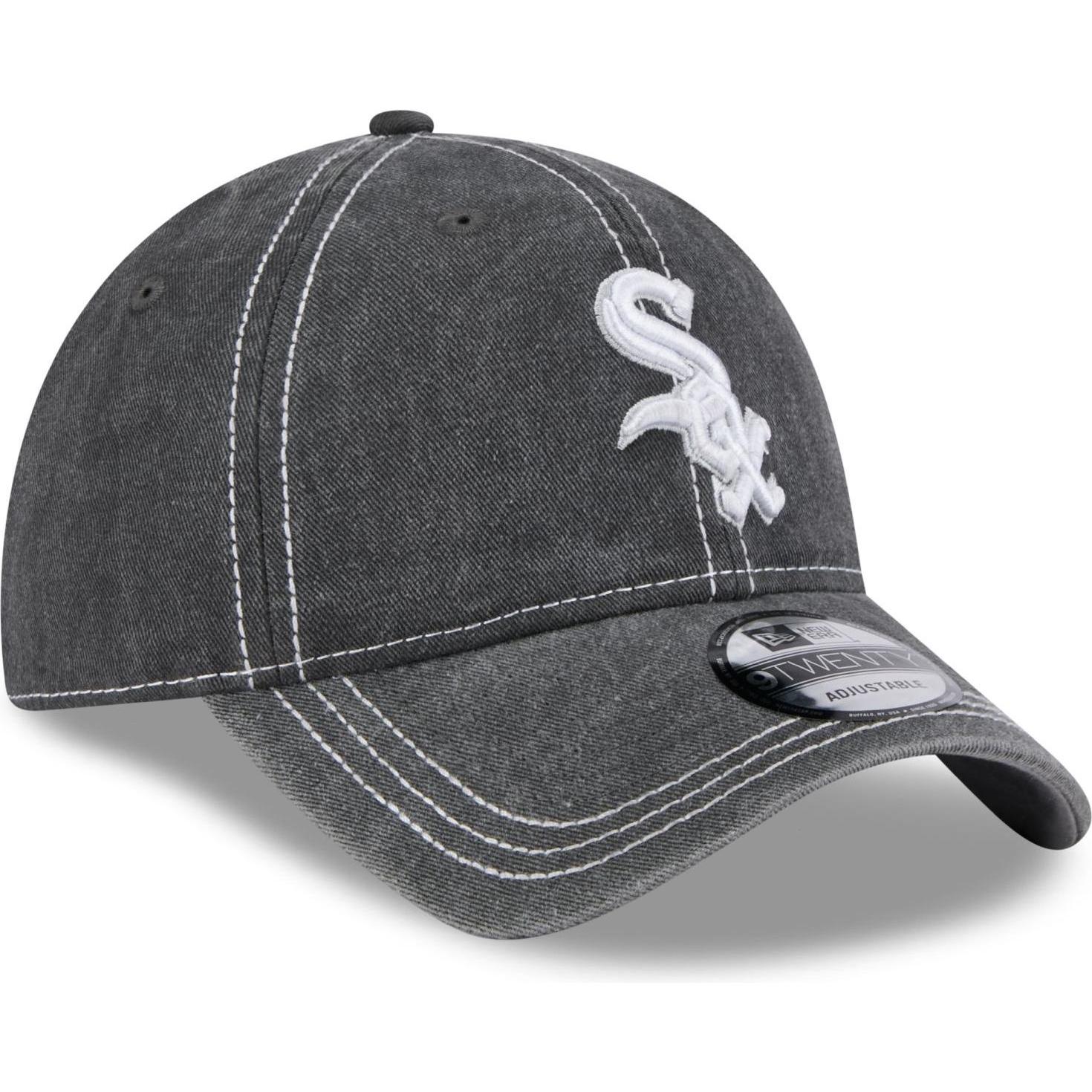 New Era, Herren, Cap, 9Twenty Cap - Washed Chicago White Sox Schwarz, Schwarz