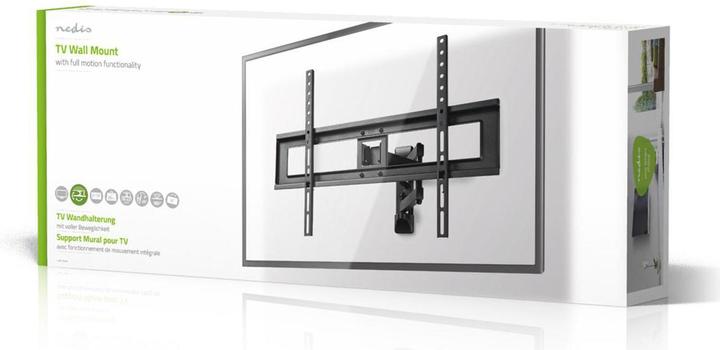 Produktbild Nedis Vollbewegliche TV-Wandhalterung - 37 – 70" - Max. 25 kg - 3 Drehpunkte - Neigen, Schwenken u (Wand, 70", 25 kg)
