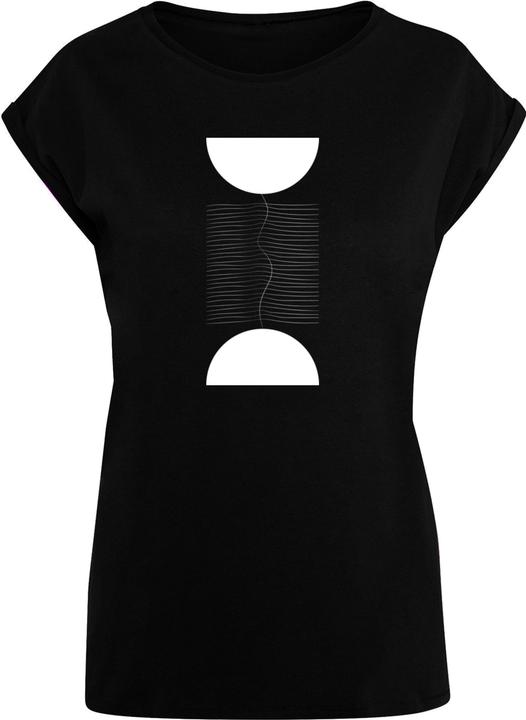 Produktbild Merchcode Ladies Abstract Lines Extended Shoulder Tee - 171741 (L)