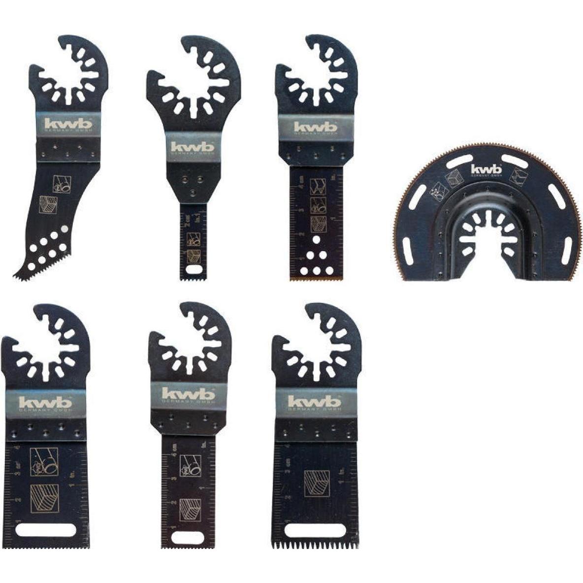 kwb, Sägeblatt, Multi-Tool-Set 7-Teilig Sb Akku