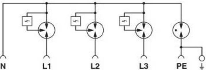 Actual product image Phoenix Contact Combination arrestor type 1+2+3 FLT SEC ZP2 3S 255/7.5