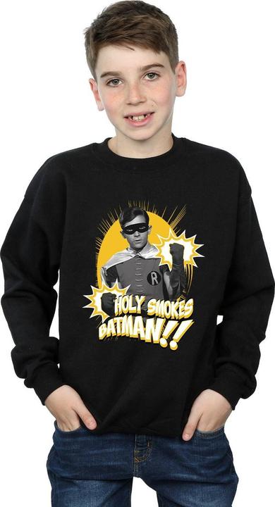 Image du produit - Sweat BATMAN TV SERIES ROBIN HOLY SMOKES - Garçon (152, 158)