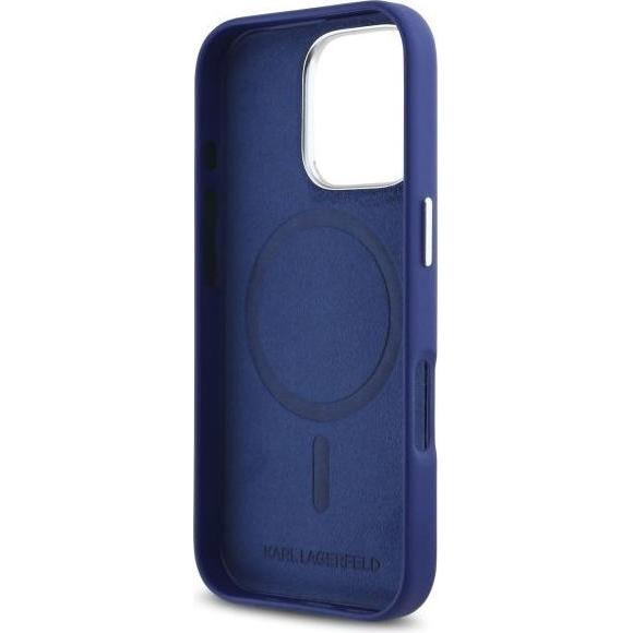 Thumbnail - Karl Lagerfeld KLHMP16LPGMSRPB iPhone 16 Pro 6.3" niebieski/blue hardcase FW Metal Plate MagSafe (Apple iPhone 16 Pro), ...