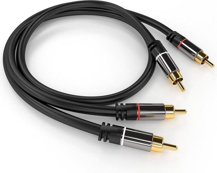 Image du produit PremiumCord HQ câble de support 2x CINCH-2x CINCH M/M (1.50 m, Câbles Cinch)