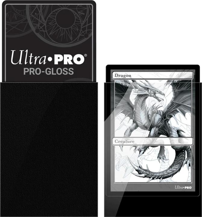 Actual product image Ultra Pro Deck Protector Card Sleeves Solid Black (50)