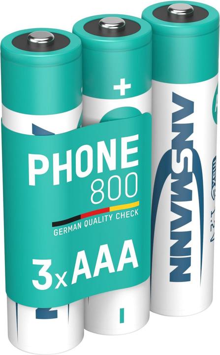 Actual product image Ansmann Phone (3 pcs., AAA, 800 mAh)