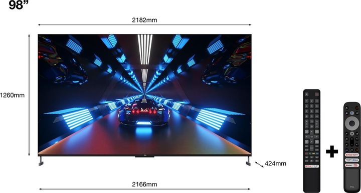 Produktbild TCL 98C735 (98", C735, QLED, 4K, 2022)