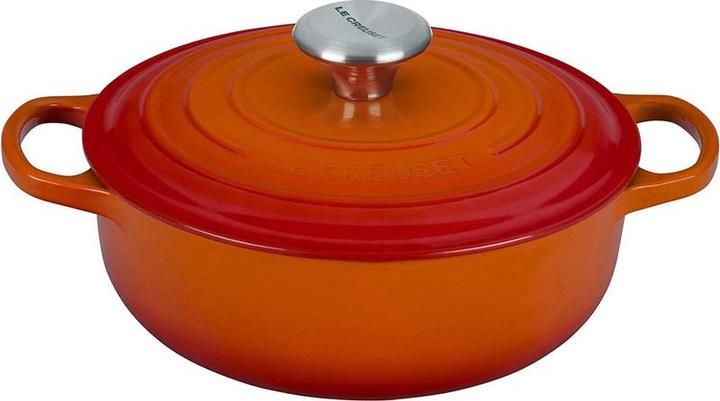 Produktbild Le Creuset Sauteuse Sig 24 cm Ofenrot (24 cm, Bratpfanne, Gusseisen)