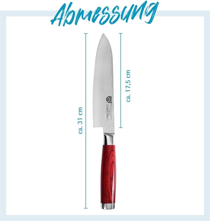 Actual product image Gräwe Damascus steel knife 17.5 cm (17.50 cm)