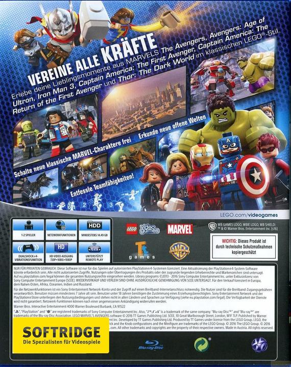 Immagine prodotto WB Lego Marvel's Avengers (PS4, Multilingue)
