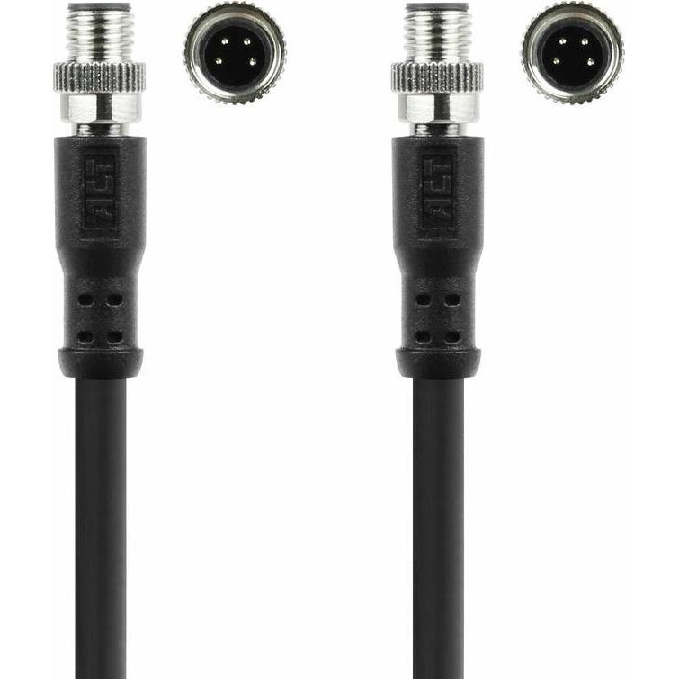 Thumbnail - ACT Industrial 3.00 meters Sensor cable M8A 4-pin male to M8A 4-pin male, Ultraflex Xtreme TPE cable, sh, Elektronikkabe...