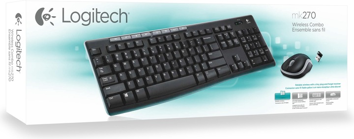 Produktbild Logitech Mk270 (DE, Kabellos)