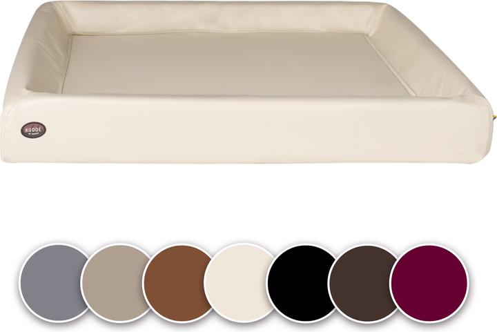 Sabro KUDDE Hundebett Kunstleder sahara XXL (117 x 150 cm) (Hund)