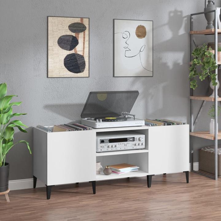 Produktbild VidaXL Plattenschrank Schwarz 84,5x38x48 cm Holzwerkstoff (84.5 x 38 x 48 cm)