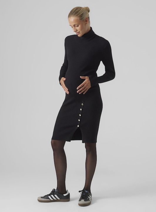 Immagine prodotto Vero Moda Maternity VMMABA BUTTON LS ROLLNECK DRESS GA Vestito a maglia (L)